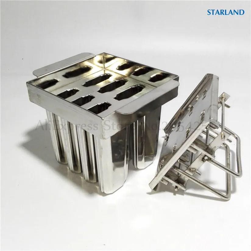 1Pcs 8 Cups Ice Pop Popsicle Molds Household DIY Ice Lolly Mould Durable Stainless Steel Stick Holder 6 Options