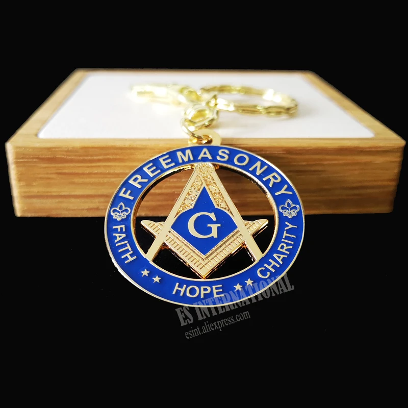 Masonic Key Chain Blue \