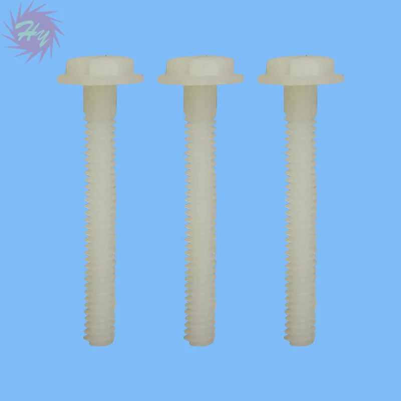 10 Pcs sistema britannico filettato in plastica di Nylon viti a testa esagonale viti a bullone lunghezza filettata 1.73 pollici accessorio RC