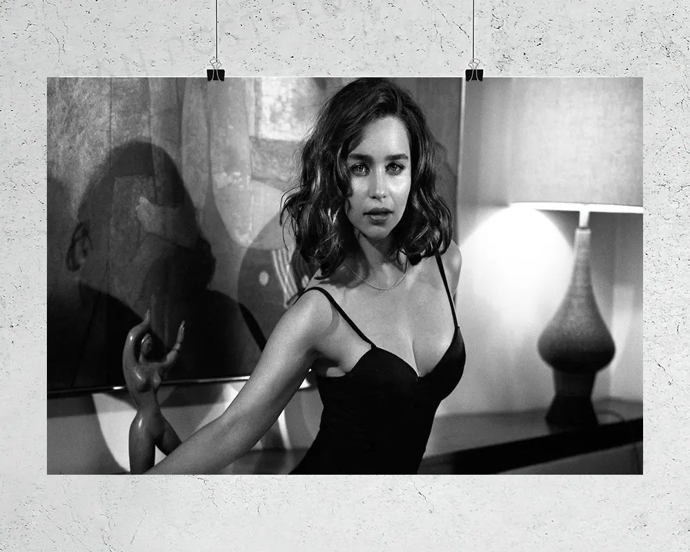 H553 Silk Poster Home Decoration Emilia Clarke Actress Star 06 Wall Art Christmas Gift