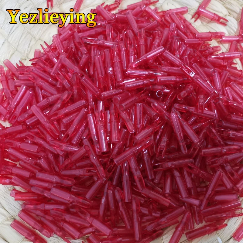 

100PCS DIY Archery Accessories Arrow Internal DIY Red Nocks for ID 6.2mm Shaft Archery Carbon Fiberglass Arrow Nocks