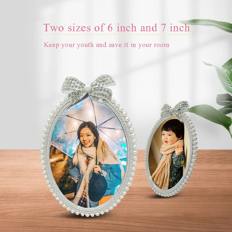 2021 new European style family decoration pearl photo frame wedding photo frame children's photo frame 3 inch / 6 inch / 7 inch