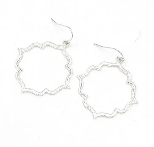 New Scrub Lined Geometric Drop Earrings for Women New Year Gift