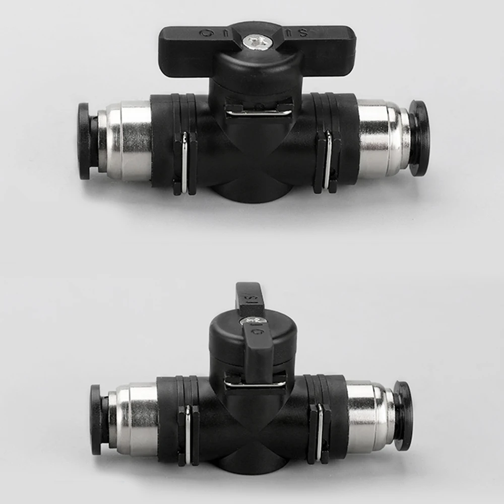 BUC 4 6 8 10 12mm pneumatic quick connector PU hose connector manual valve steering switch manual ball valve