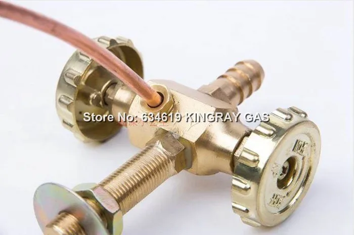 Gas Cock Valve For Burner / Stove Furnace Assembly Fittings Gas Mannually Shutoff Valve With Pilot Flame