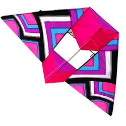 Novidade alta qualidade passeio ao ar livre esportes 3d nylon kite boa voo com cauda 6m alça e linha