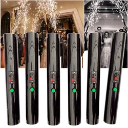 6pcs Hand Held Pyro Shooter Pyrotechnic Cold Spark Firing System Wedding Bride Surprise Creative Firework Magic Wand Decor Party