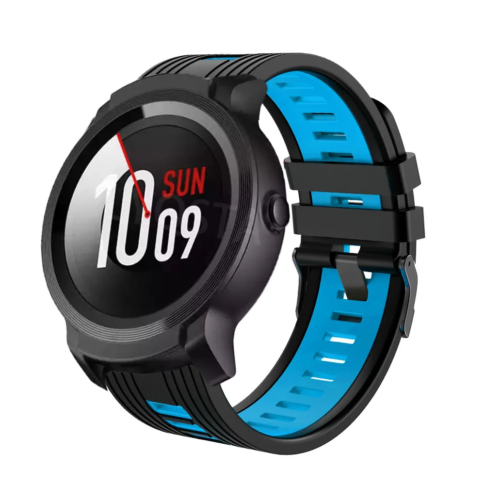 Cinturino da 22mm per cinturino in Silicone TicWatch Pro 2020 per Ticwatch GTX/S2/E2/Pro 3 cinturino da polso con cinturino GPS installa rapidamente