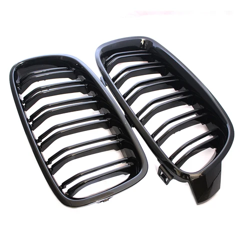 BMW 3-Series F30 F31 F35 2011-2019 Гоночная Передняя Решетка Черная Глянцевая Решетка Радиатора С Двойной Планкой Спортивный ...