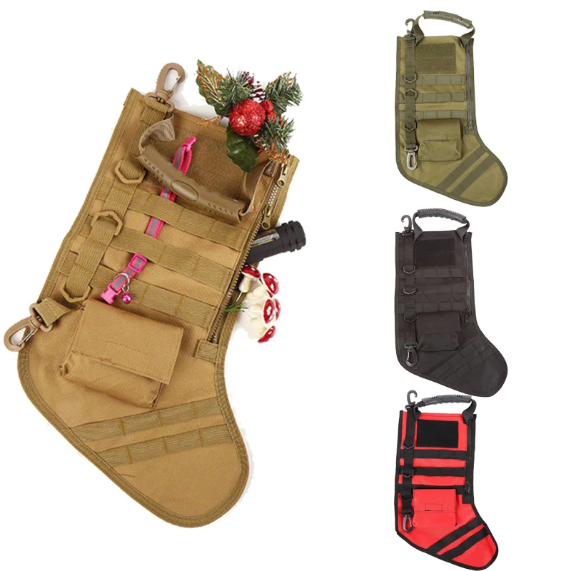 Hanging Tactical Molle Christmas Stocking Bag Dump Drop Pouch Utility Storage Bag  Hunting Magazine Pouches