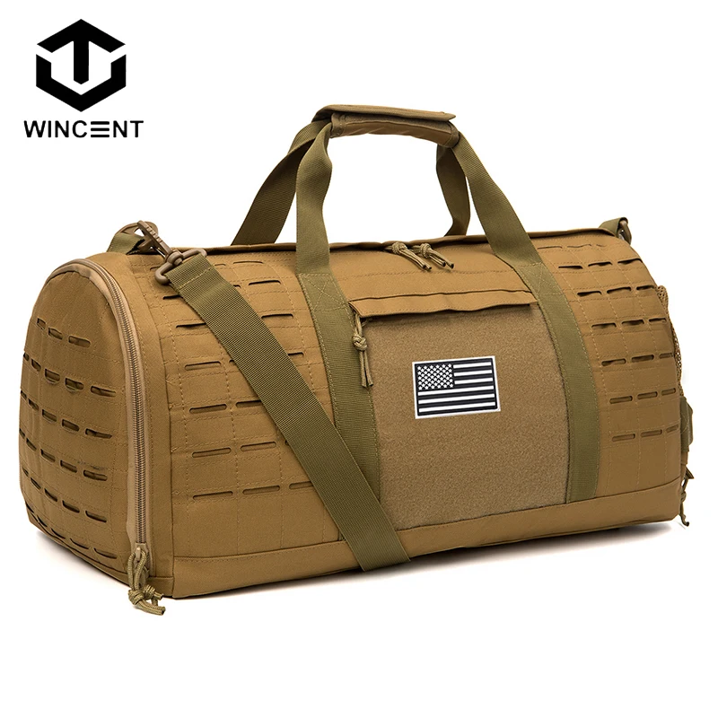 WINCENT-bolsa táctica de caza, bolsa militar de 40L, para Fitness, senderismo, rango de entrenamiento con zapatos, bolsillo, para exteriores