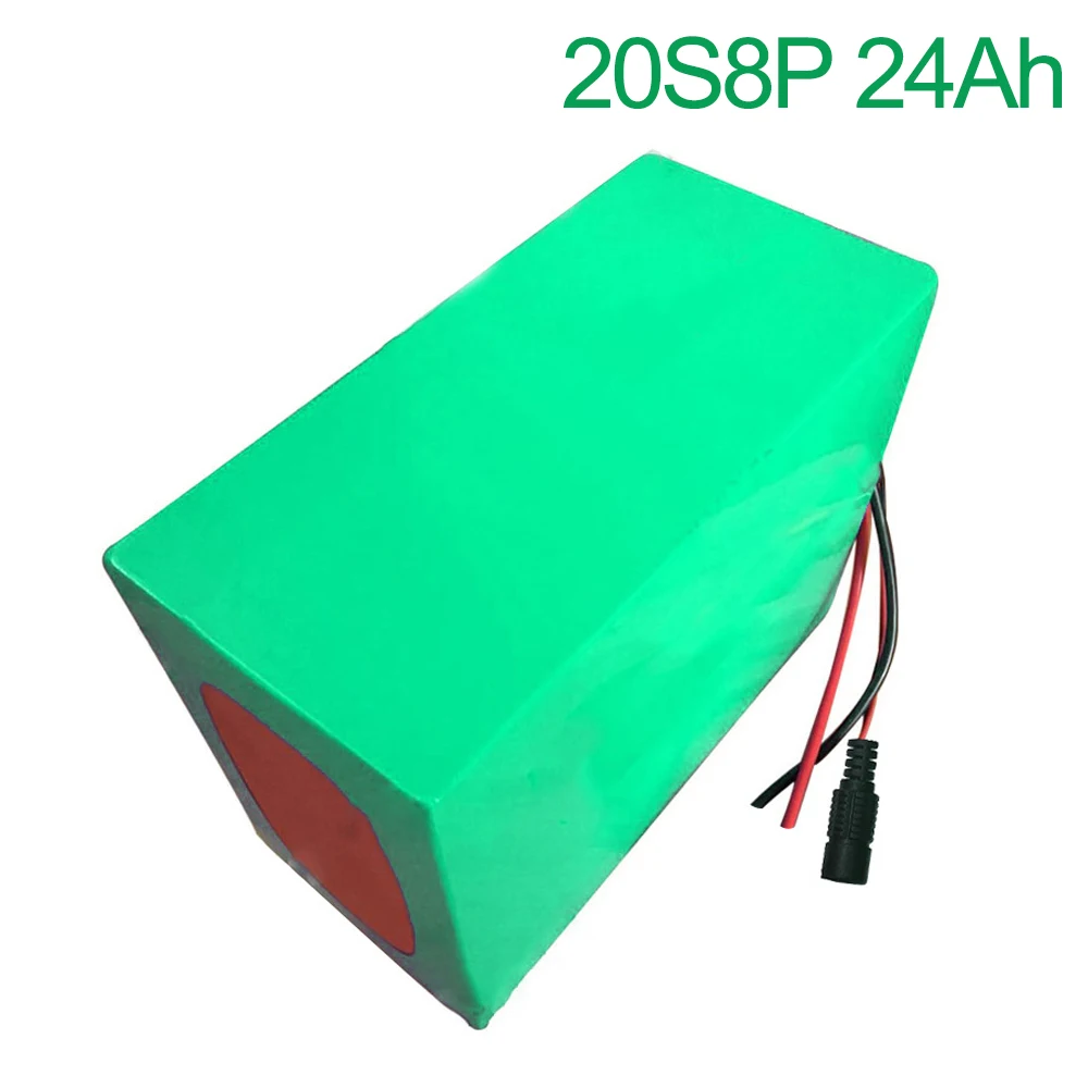 

72V 24Ah 20S8P 18650 Li-ion Battery electric two Three wheeled motorcycle bicycle ebike 200*170*140mm