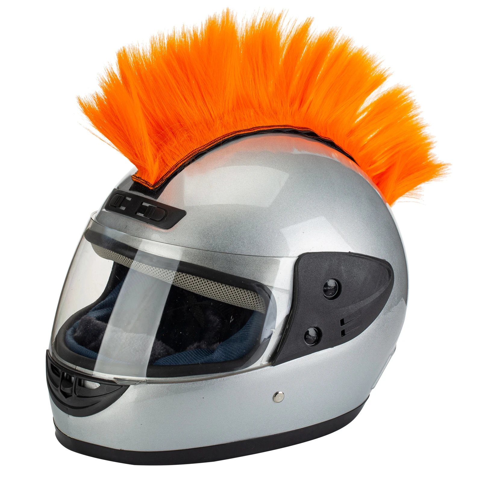 Helm Mohawk Perücken Skinhead Perücke Haar Patches Haarteil für Fahrrad Motorrad Radfahren Roller Polo Snowboard Cosplay Kostüm