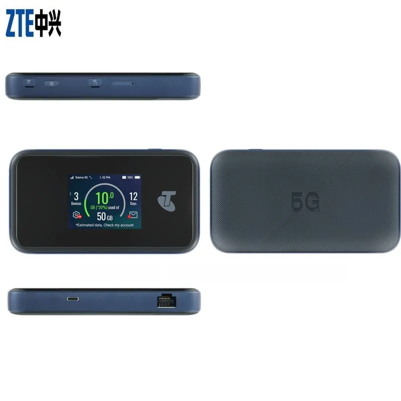 ZTE 5G WI-FI PRO MU500 5G mobile broadband 5G bands n78/n5/n7/ n258 4500mAH Battery