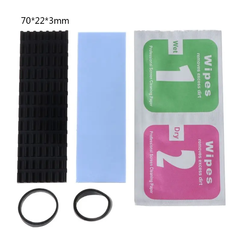 Czarny Radiator rozpraszanie ciepła Radiator M.2 chłodzenie Radiator podkładki termiczne dla M.2 2280 PCI-E NVME SSD
