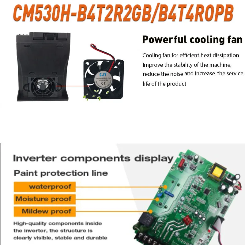 VFD محول تردد 2.2 /4.0KW 380 فولت ثلاث مراحل المدخلات CM530H-B4T2R2GB/4R0GB النقش آلة المغزل سرعة المحرك المراقب المالي