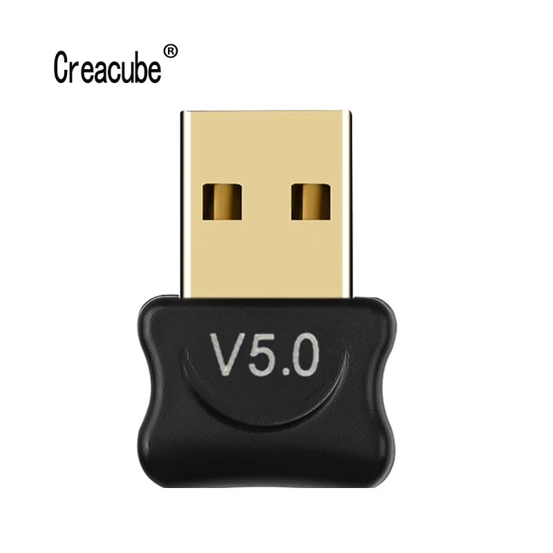 

Creacube V5.0 Wireless USB Bluetooth-Compatible 5.0 Adapter Dongle Music Sound Audio Receiver Transmitter For PC