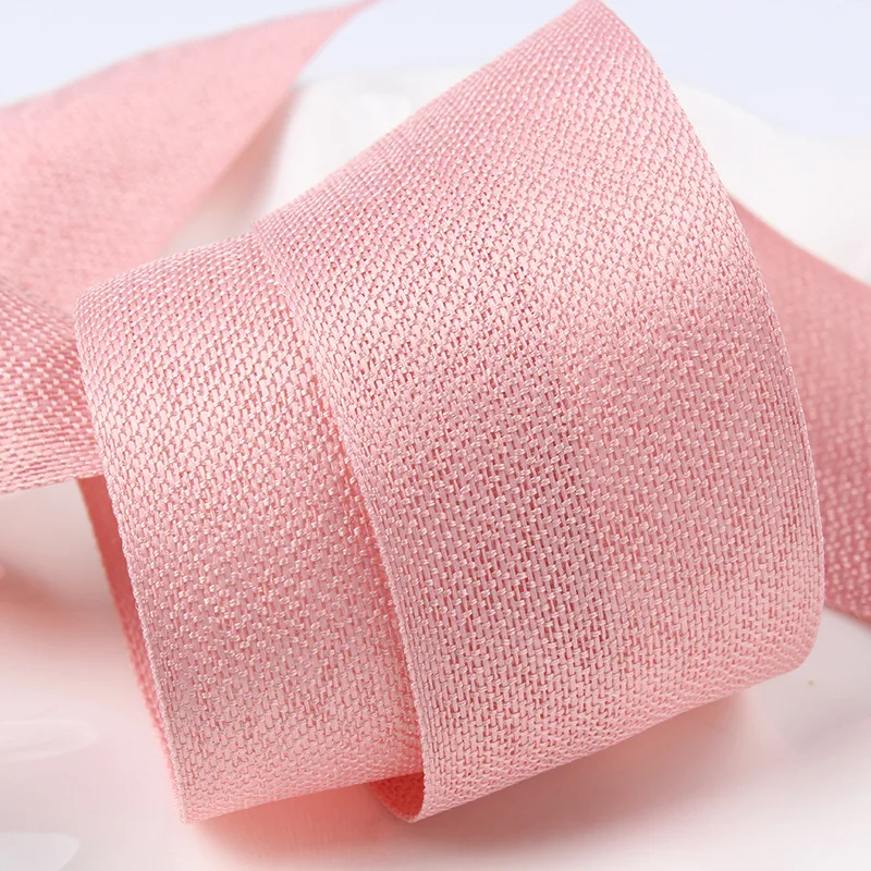 Polyester Decorative Ribbons for DIY Hairbow Polyester Crafts Materials Christmas Decorations 10mm 16mm 25mm 40mm 50mm 50Yards