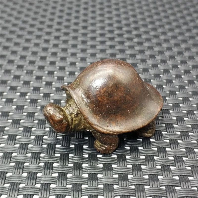 

Pure Copper Animal Statue Longevity Tortoise Small Tortoise Solid Copper Tortoise Small Copper Turtle Tea Pet Copper Playing