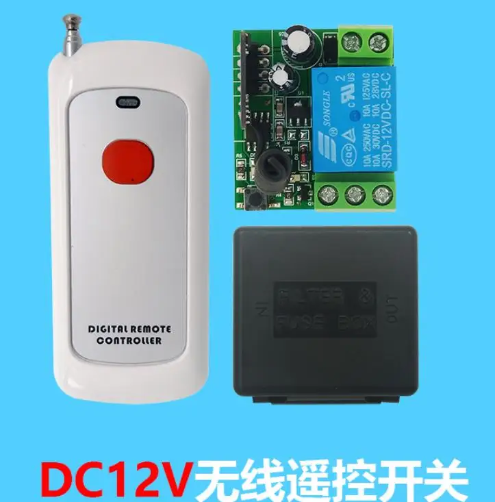 Wireless Remote Control Switch 12V Single Channel 433M1000m Remote Control Lamp Motor Electric Lock Control Module