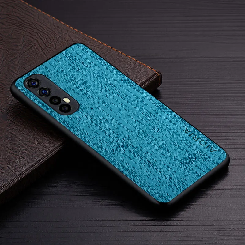 Case for Oppo Realme 7 Pro 5G 4G funda bamboo wood pattern Leather phone cover Luxury coque for oppo realme 7 pro case capa