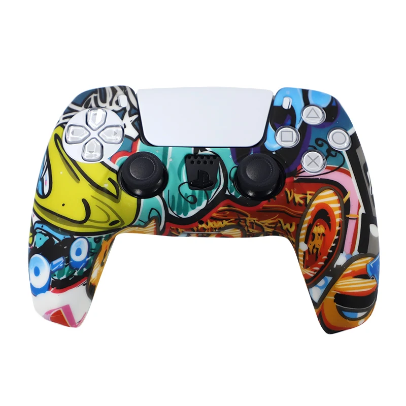 Für PS5 Silikon Controller Schutzhülle Camouflage Aquarell Fall Schutzhülle für PlayStation 5 Spiel Controller