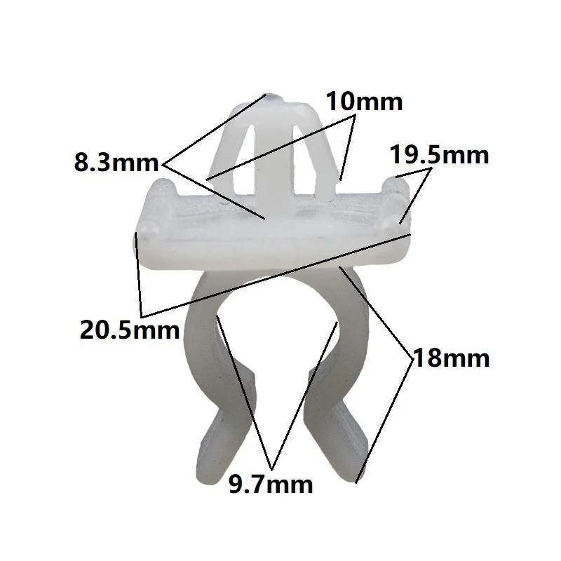 Зажим для капота автомобиля, нейлоновый пластиковый фиксатор для Toyota, Nissan, Benz, Hyundai, Honda, 20 шт.