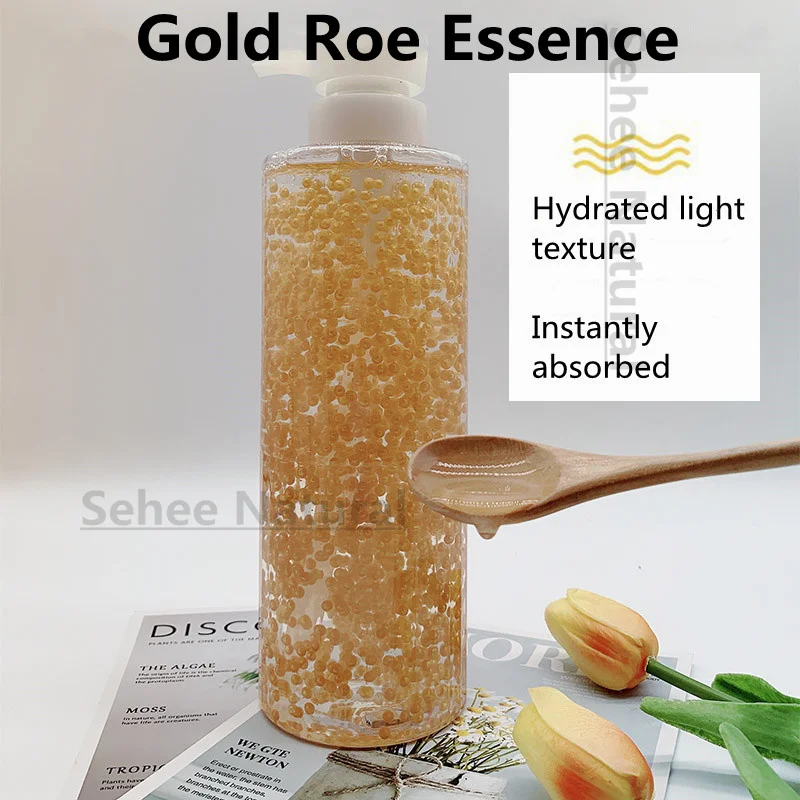 

1000ml Gold Roe Essence Moisturizing Brightening Compact Repair Anti Wrinkle Cosmetics Skin Care Luxury Care Essence