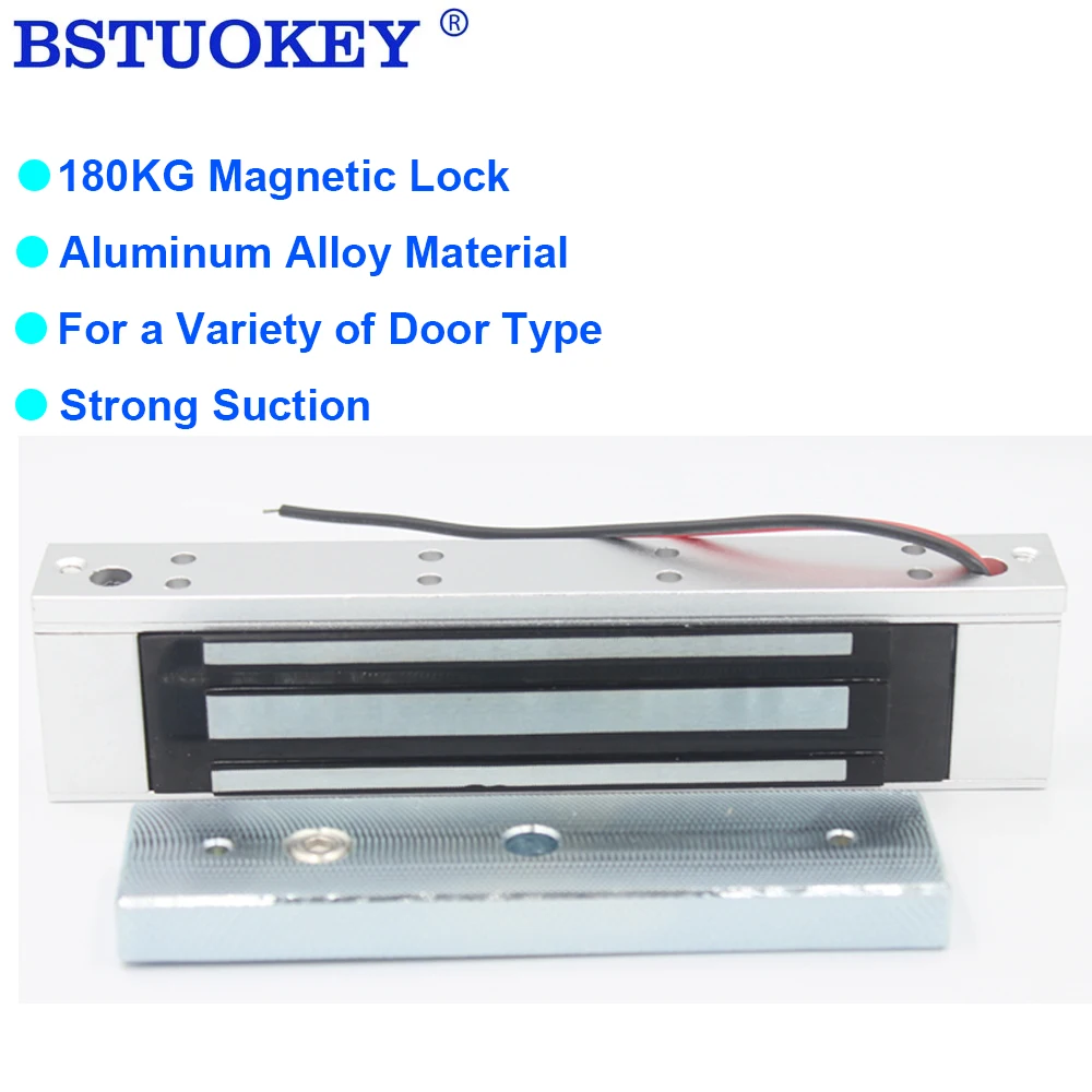 

12V DC 180kg 600lbs Holding Force Single Door Electronic Magnetic Lock For Wooden Glass Metal Fire Proof Gate Use