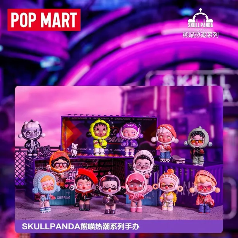 POPMART Skullpanda Panda กล่องตาบอดของเล่น Guess กระเป๋า Caja Ciega ของเล่นการ์ตูนสัตว์ตัวเลขการกระทํา Surprise กล่องสําหรับชายหญิงของขวัญ