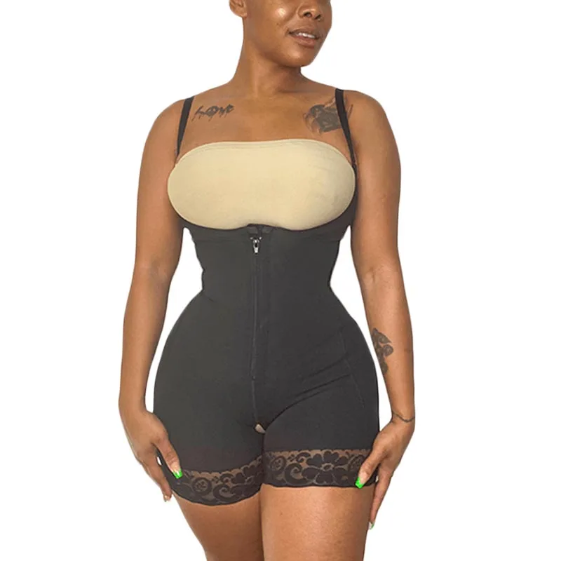 Womens Full Body Shaper  Compression Faja Post Surgery Post Op Post Bodysuit Women Lace Waist Trainer Corset