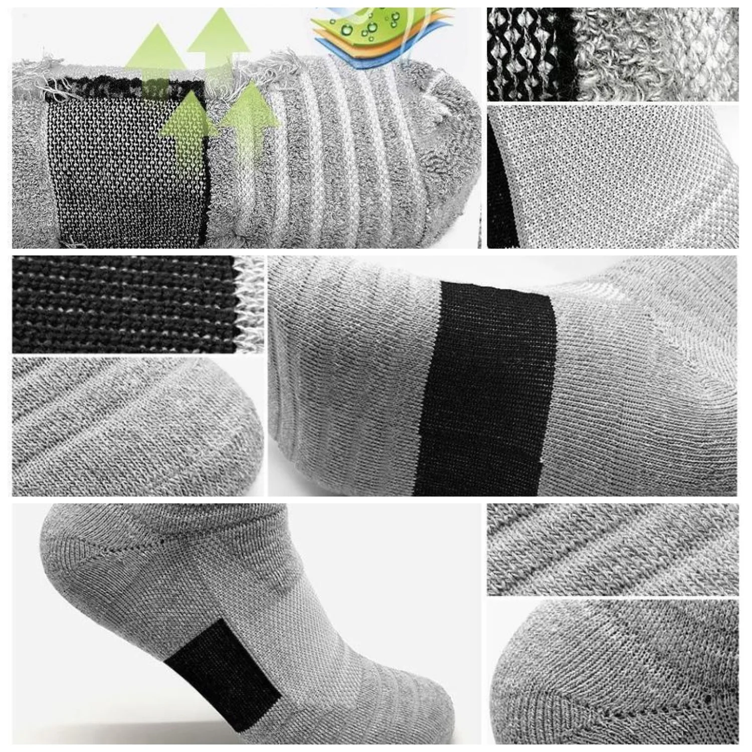 3 Pairs 100% Cotton Men Sport Socks Thick Outdoor Running Socks Football Basketball Wicking Breathable Sock Long Short Style Sox