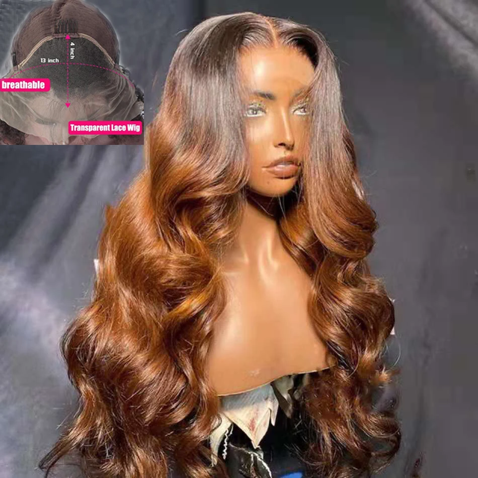 1B/27 Ombre Human Hair Wig On Sale Clearance Body Wave HD Lace Front Wigs For Women Honey Blond Glueless 13X4 Lace Frontal Wig