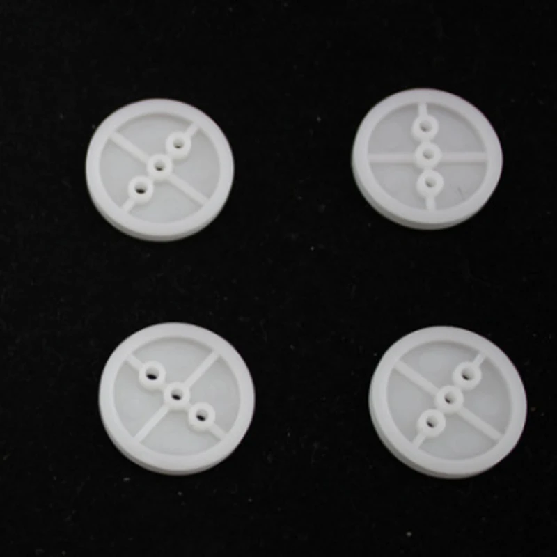 10 Pcs 1.95Mm/2.05Mm Hole พลาสติกสีขาวเกียร์เข็มขัดขับรถล้อสำหรับ TT มอเตอร์ DIY RC ของเล่นเครื่องบินรถอุปกรณ์เสริม