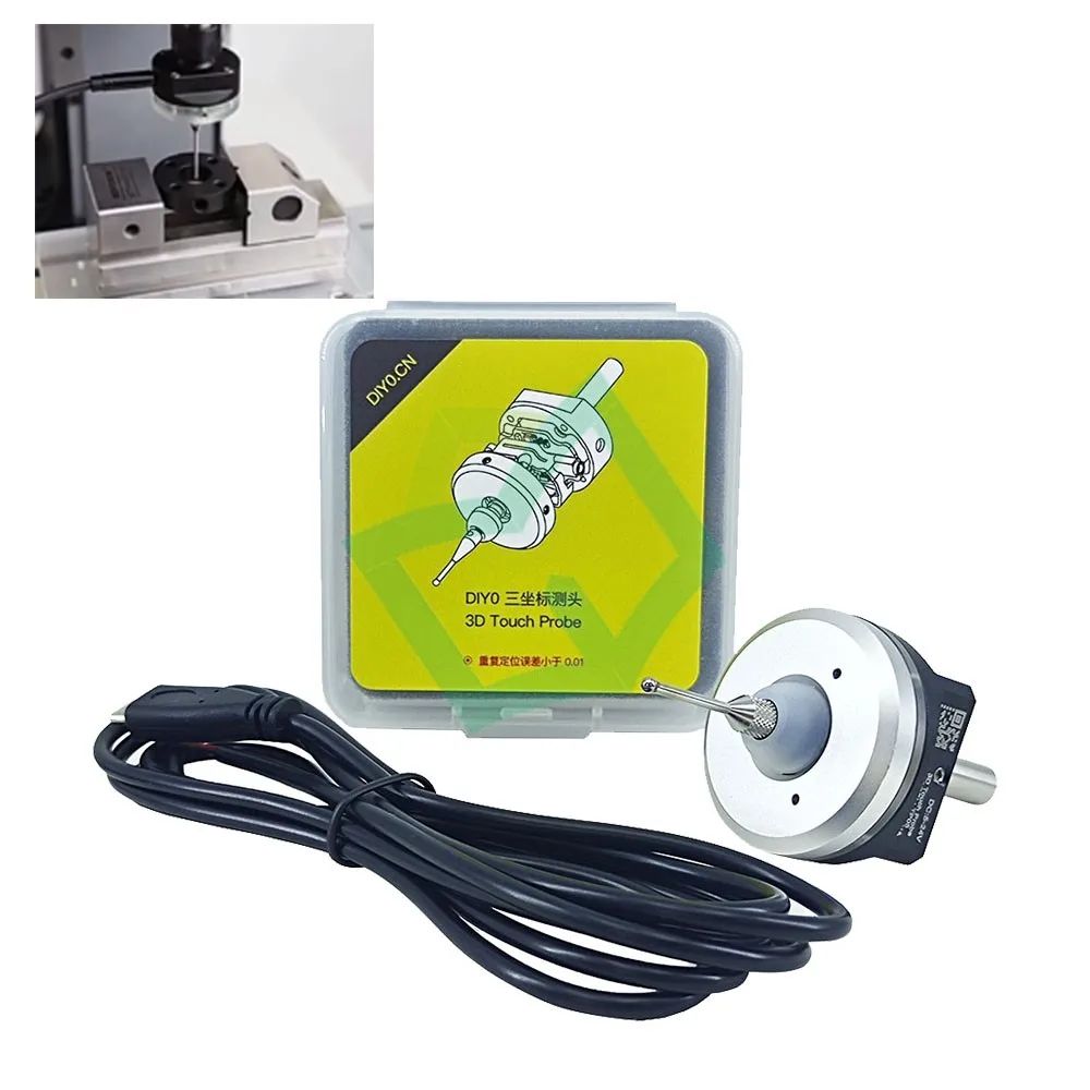 Mais recente atualização v5 cnc anti-rolo 3d ponta de prova finder cnc sonda compatível com mach3 e grbl gravura