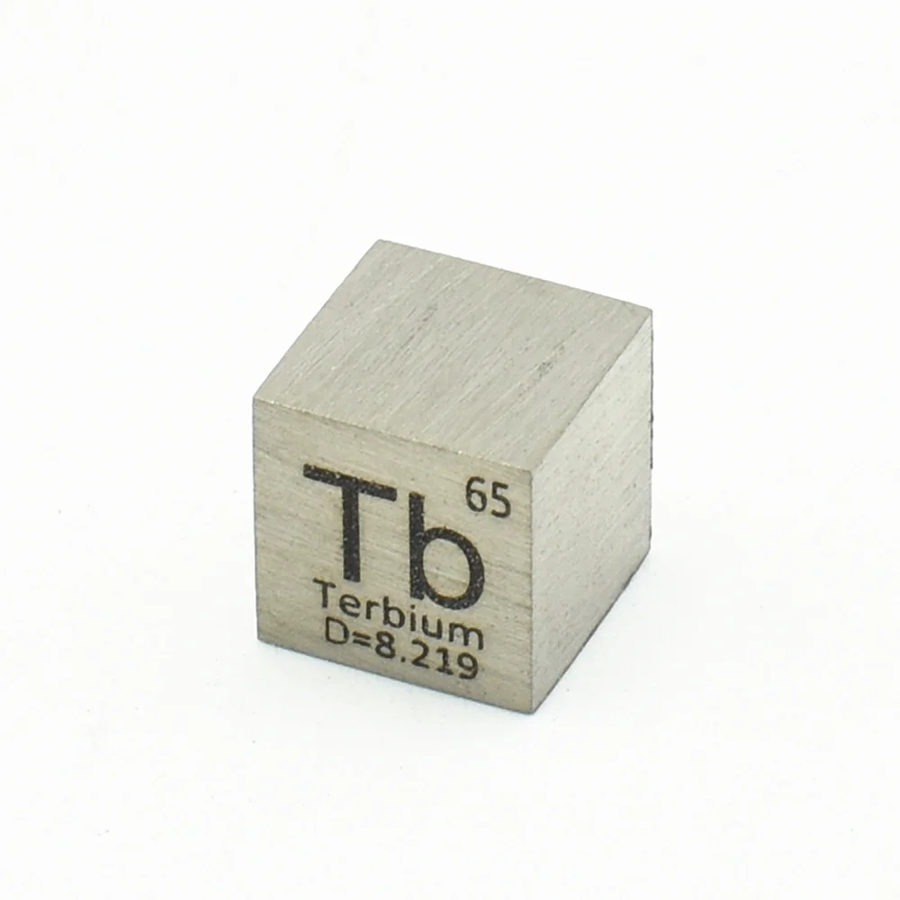 Rare Earth Terbium Metal 99.95% Element Tb 10x10x10mm Density Cube Pure In Periodic Element