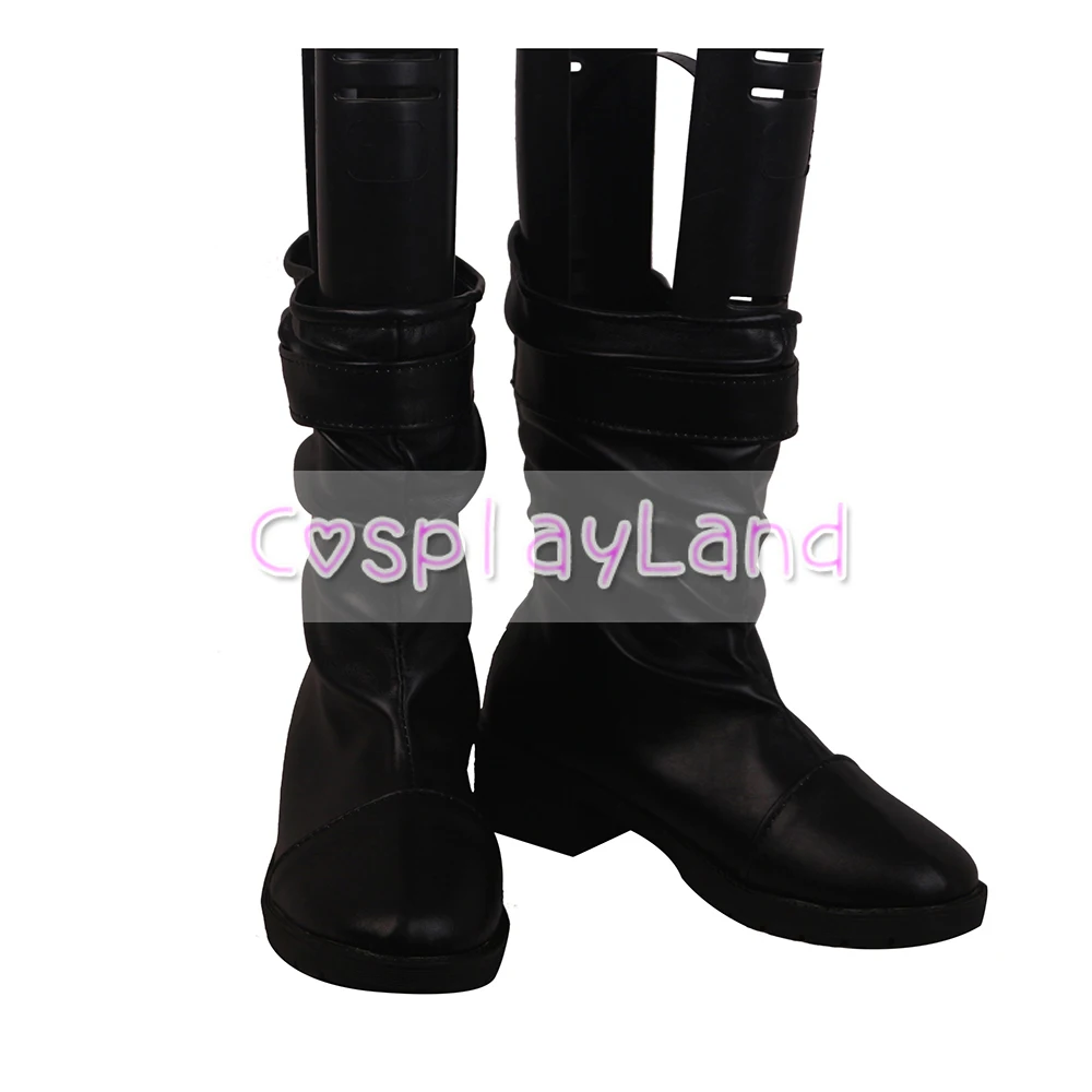 Arknights Melantha Cosplay Laarzen Schoenen Zwarte Vrouwen Schoenen Game Kostuum Aangepaste Accessoires Halloween Party Schoenen