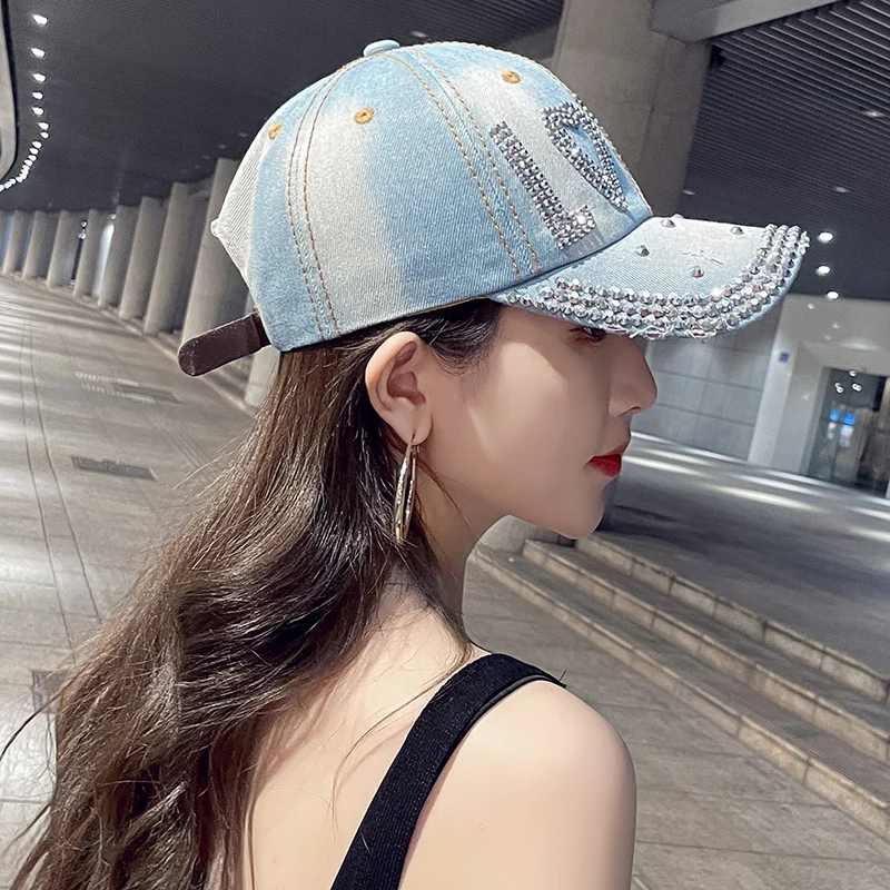 COKK Baseball Cap Women Cowboy Hat Summer Autumn Snapback Gorras Casquette Shiny letters Dad Hat Female Adjustable New