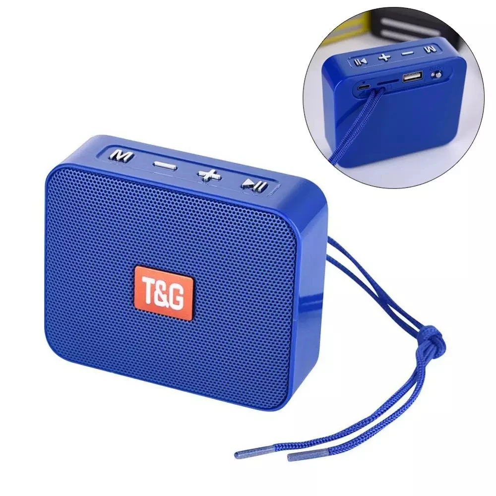 TG166 Portable Small Outdoor Speaker Wireless  Bluetooth-compatible FM Radio Music Column Subwoofer Speaker Supports USB TF Card