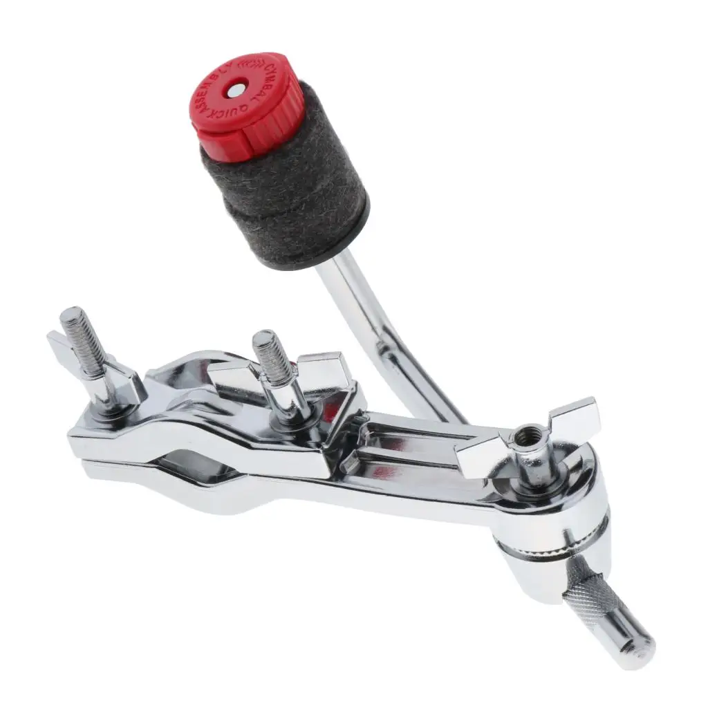 Medium Cymbal Attachment Arm Clamp Holder with Quick-Set Mate Felt Washers for Cymbal Stand Mount Attachment Accessories