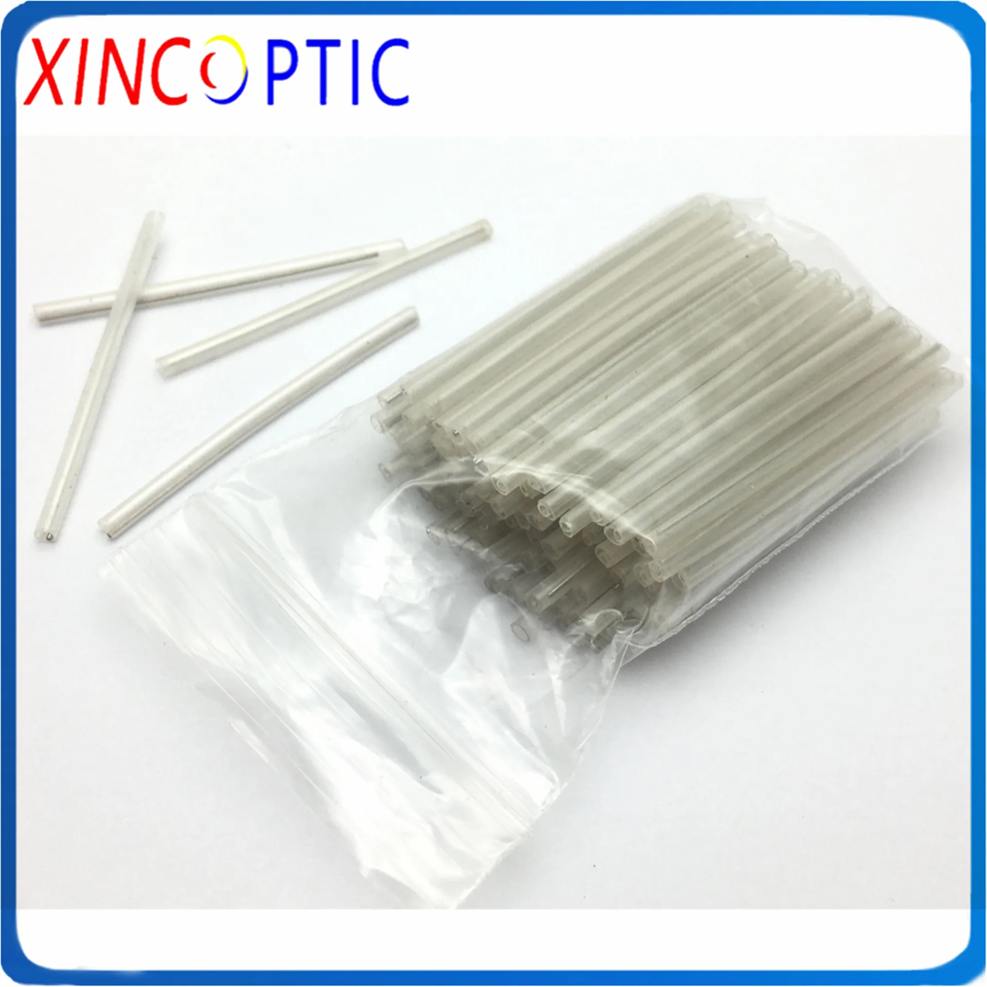 

1000pcs Single Core Stainless Steel Rod Splice 0.5*40mm 30mm 25mm Fiber Heat Shrink Protective