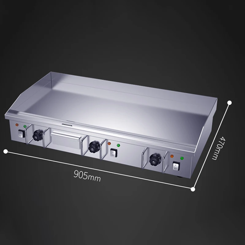 Peralatan Nasi Goreng Wajan Listrik Mie Dingin Panggang Diperpanjang Teppanyaki Besar Teppanyaki Komersial