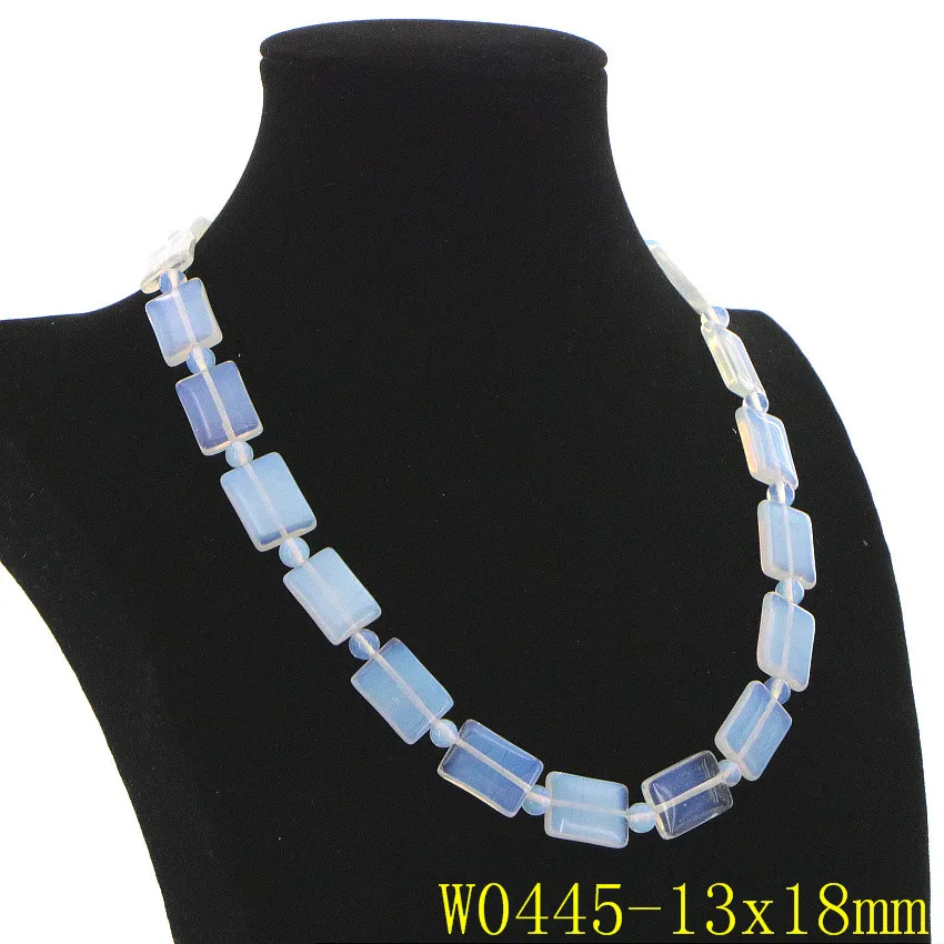 Beautiful Charming Natural Stone Sri Lanka Moonstone Opal 15 Style Short Necklace Jewelry Woman Girl Christmas Wedding Gift 18