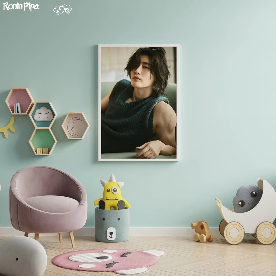 Lee Jong Suk TV Poster Art Print Canvas Painting Wall Pictures Living Room Home Decor (No Frame)