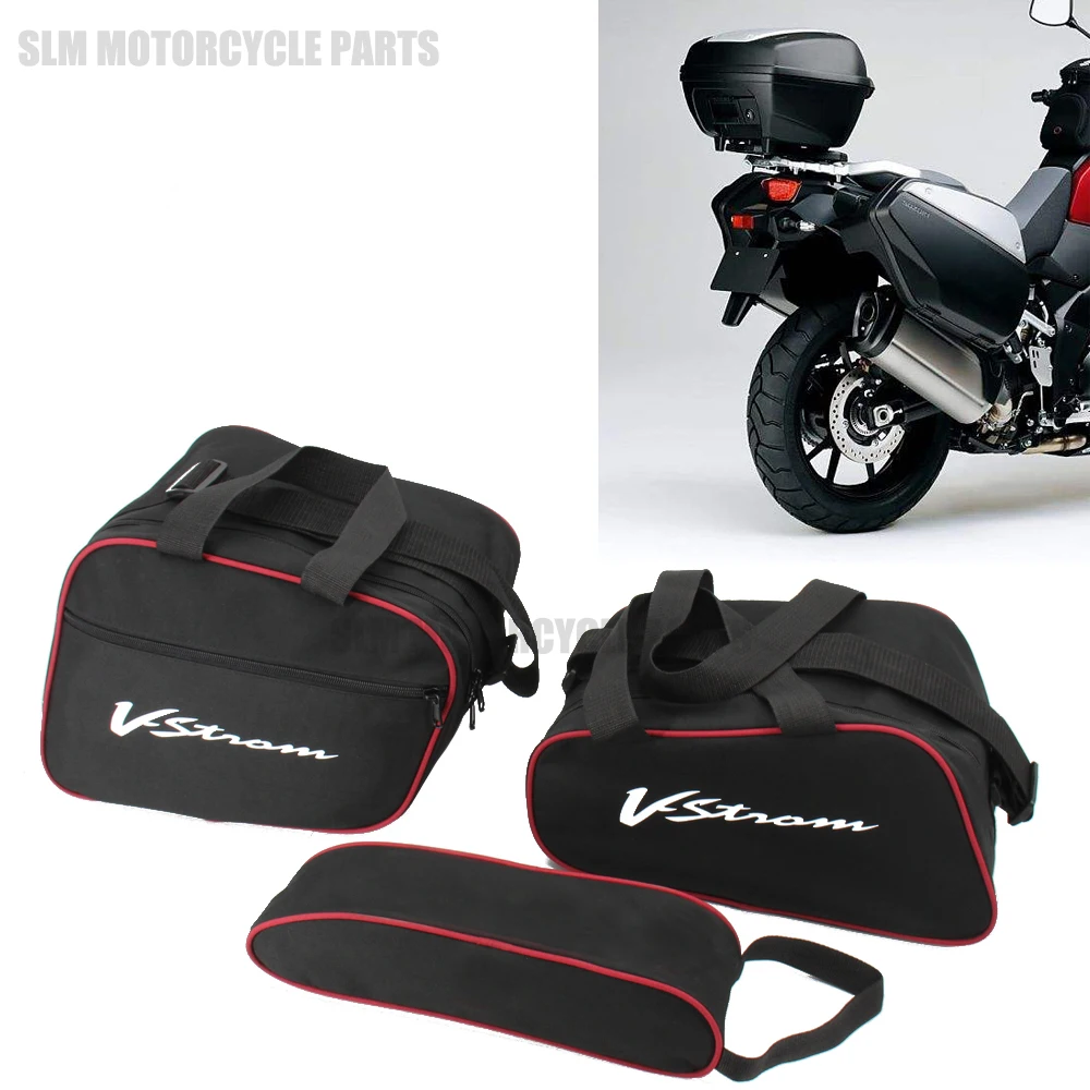 Motorcycle Luggage Bag For SUZUKI V-STROM 1000 DL650 Black Trunk Inner Bags v strom 1000 2014-2020 2015 2016 2017 2018 2019 2020