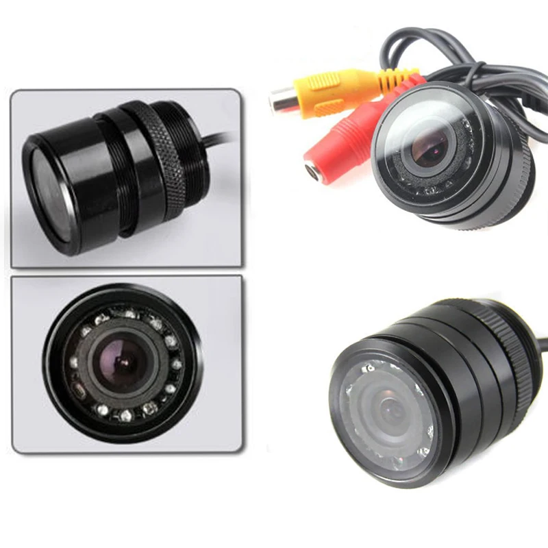 28MM 10 LED Car Rear View Camera CCD Waterproof Parking Reverse backup camera night vision 120 degree Wide Angle