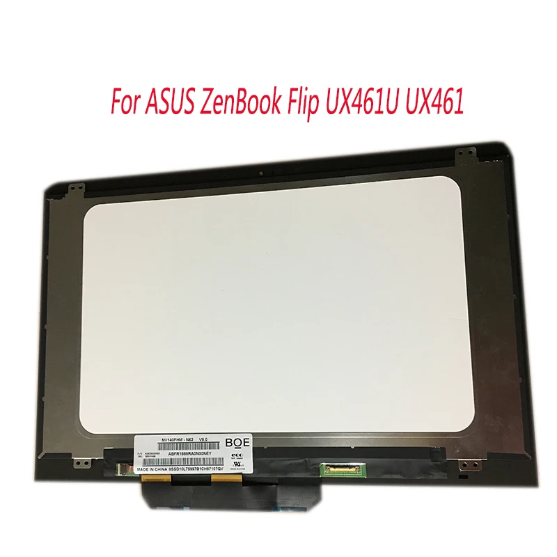 14'' for ASUS ZenBook Flip UX461U ux461 ux461ua UX461F UX461FA UX461FD LCD LED Display touch screen assembly 1920*1080 FHD