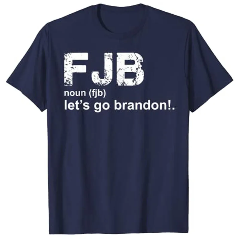 Let's Go Brandon Definition T-Shirt Funny Political Tee Anti Liberal Tops Customized Products