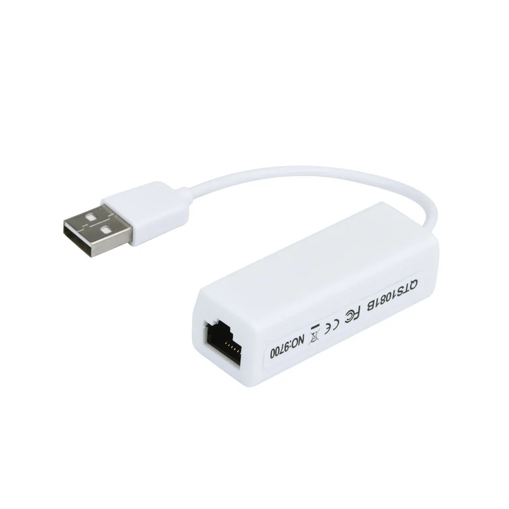 Usb RJ45 Adapter Nieuwe Hoge Kwaliteit Usb 2.0 Ethernet 10/100 Mbps RJ45 Netwerkkaart Lan Adapter RJ45 Vrouwelijke Naar Usb mannelijke Groothandel