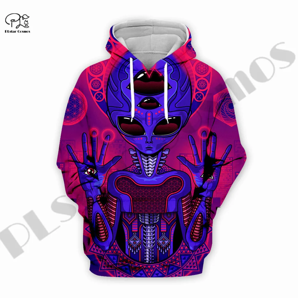 PLstar Cosmos 3Dprinted Newest Hippie Alien Trippy Art Premium Harajuku Streetwear Unique Unisex Hoodies/Sweatshirt/Zip Style-9